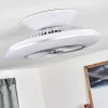 Ventilateur De Plafond Nagoya Led Blanc, 1 Lumiere, Telecommandes