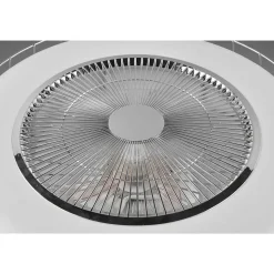 Ventilateur De Plafond Reality Sandfjord Led Chrome, 1 Lumiere, Telecommandes