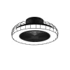 Ventilateur De Plafond Reality Sandfjord Led Noir, 1 Lumiere, Telecommandes