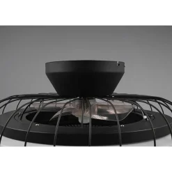 Ventilateur De Plafond Reality Sandfjord Led Noir, 1 Lumiere, Telecommandes