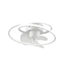 Ventilateur De Plafond Reality Umea Led Blanc, 1 Lumiere, Telecommandes
