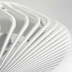 Ventilateur De Plafond Rivarotta Led Blanc, 1 Lumiere, Telecommandes