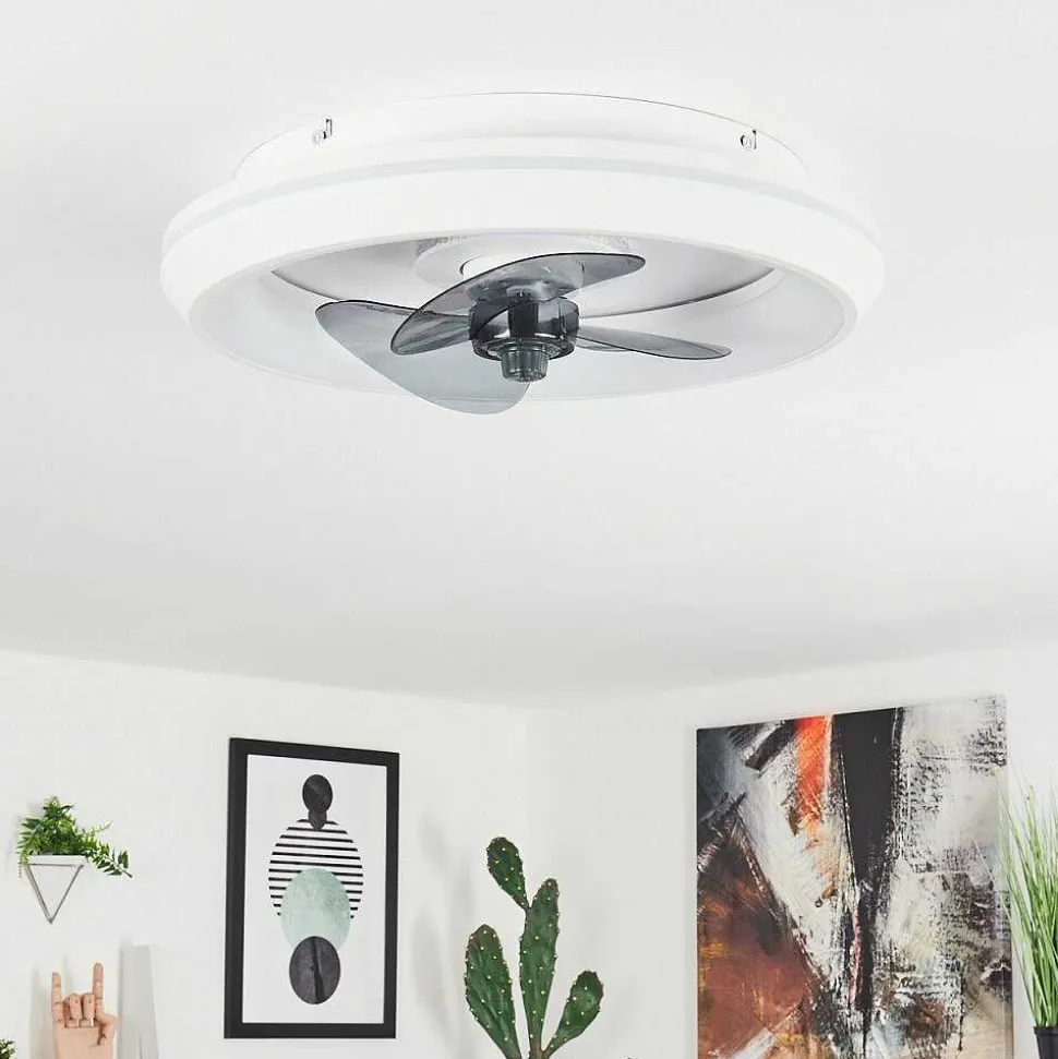 Ventilateur De Plafond Tirkkala Led Blanc, 1 Lumiere