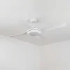 Ventilateur De Plafond Tjerne Led Blanc, 1 Lumiere, Telecommandes