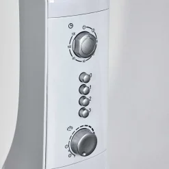 Ventilateur Rethymno Chrome, Argente, Blanc