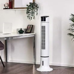 Ventilateur Urbino Tower Noir, Blanc, Telecommandes