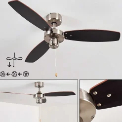 Ventilateurs De Plafond Fossa Nickel Mat