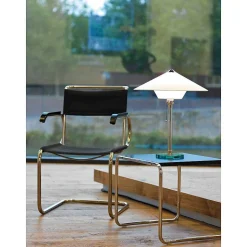 Wagenfeld 28 Tecnolumen Lampe A Poser Nickel Mat, Transparent, 1 Lumiere