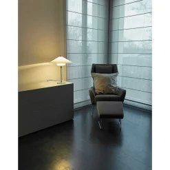 Wagenfeld 27 Tecnolumen Lampe A Poser Nickel Mat, Transparent, 1 Lumiere