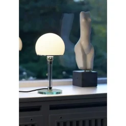 Wagenfeld 24 Tecnolumen Lampe A Poser Nickel Mat, Transparent, 1 Lumiere